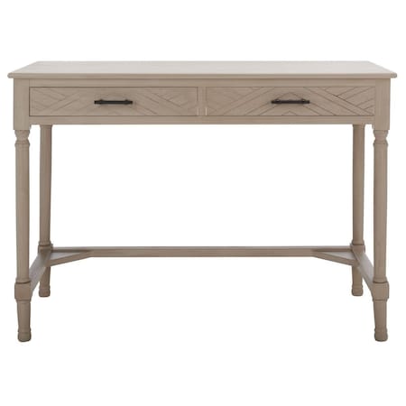 Safavieh Peyton 2 Drawer Desk, Taupe DSK5705C